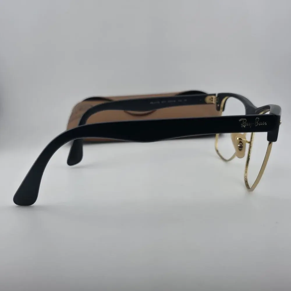 Ray-Ban RB4175 877 Eyeglass Frames Black Gold 57-16 145 Italy w/ Case No Lenses